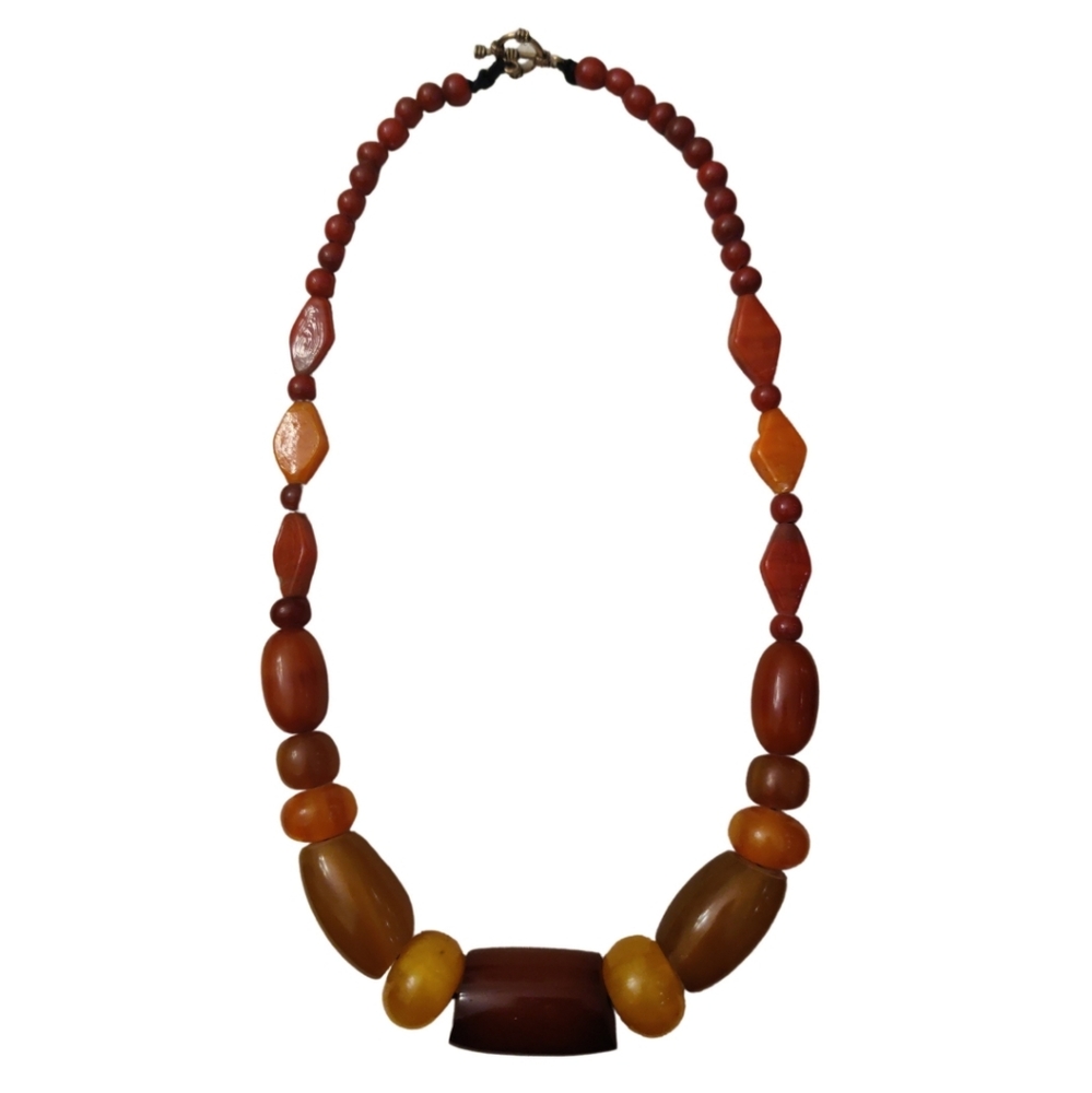 Vintage African amber necklace - Picture 9 of 9